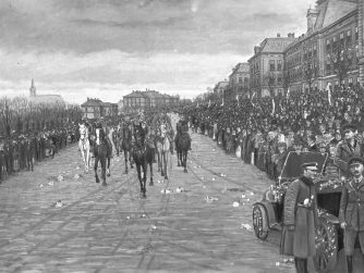 Wkroczenie wojsk polskich do Cieszyna po rozejmie z Czechami w lutym 1919